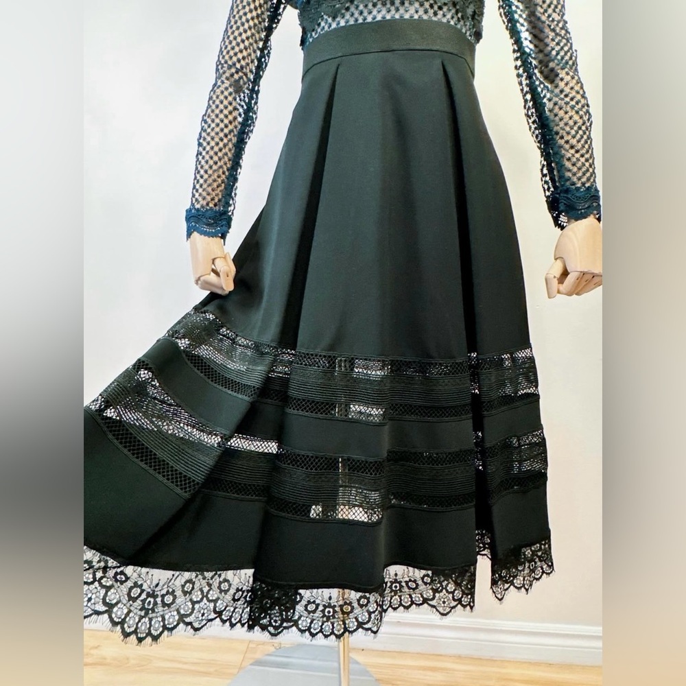 π€ Self-Portrait Bellis Lace Trim Midi Dress β Authentic - Picture 8 of 16